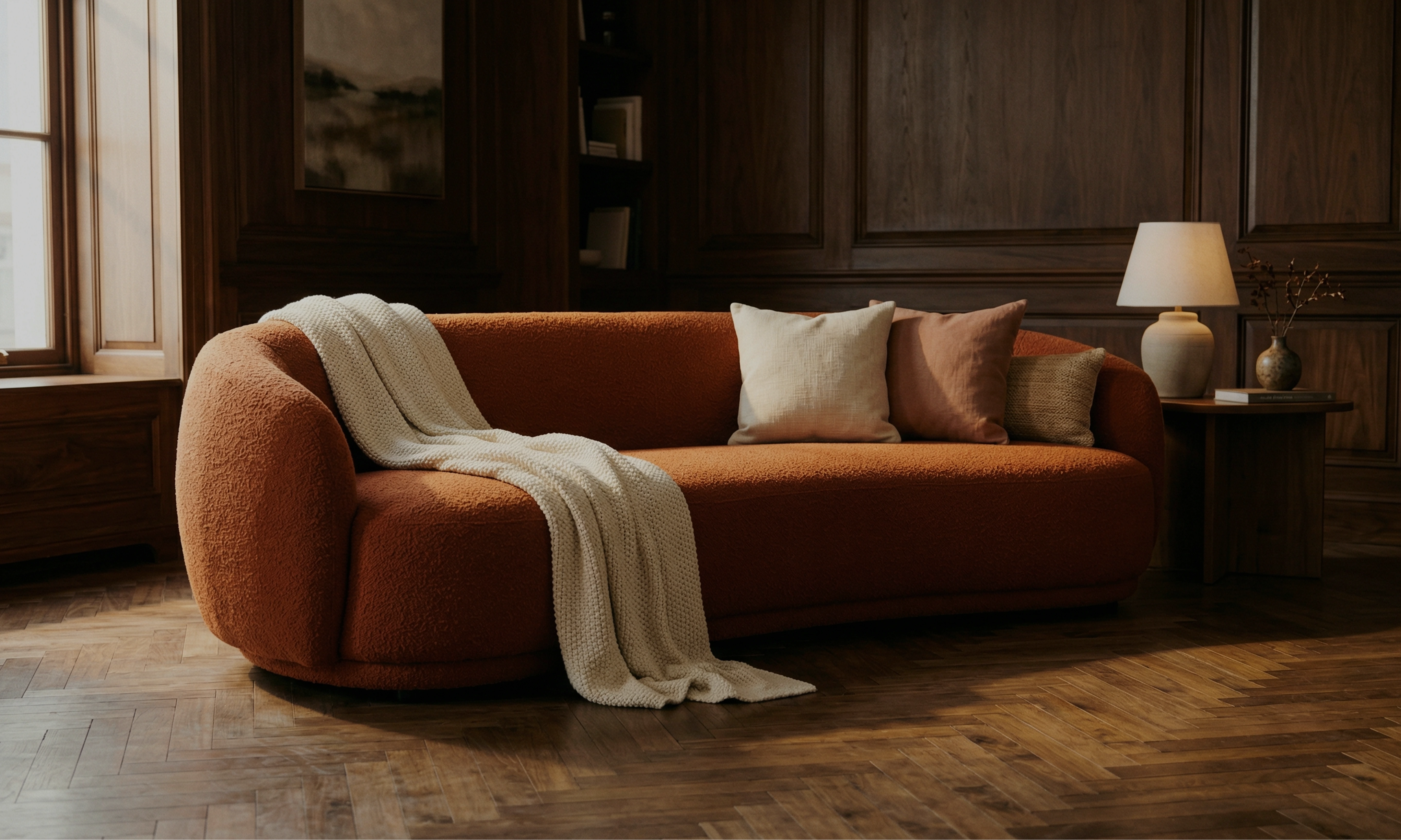 Kompact Life – Modern compact living room with sofa